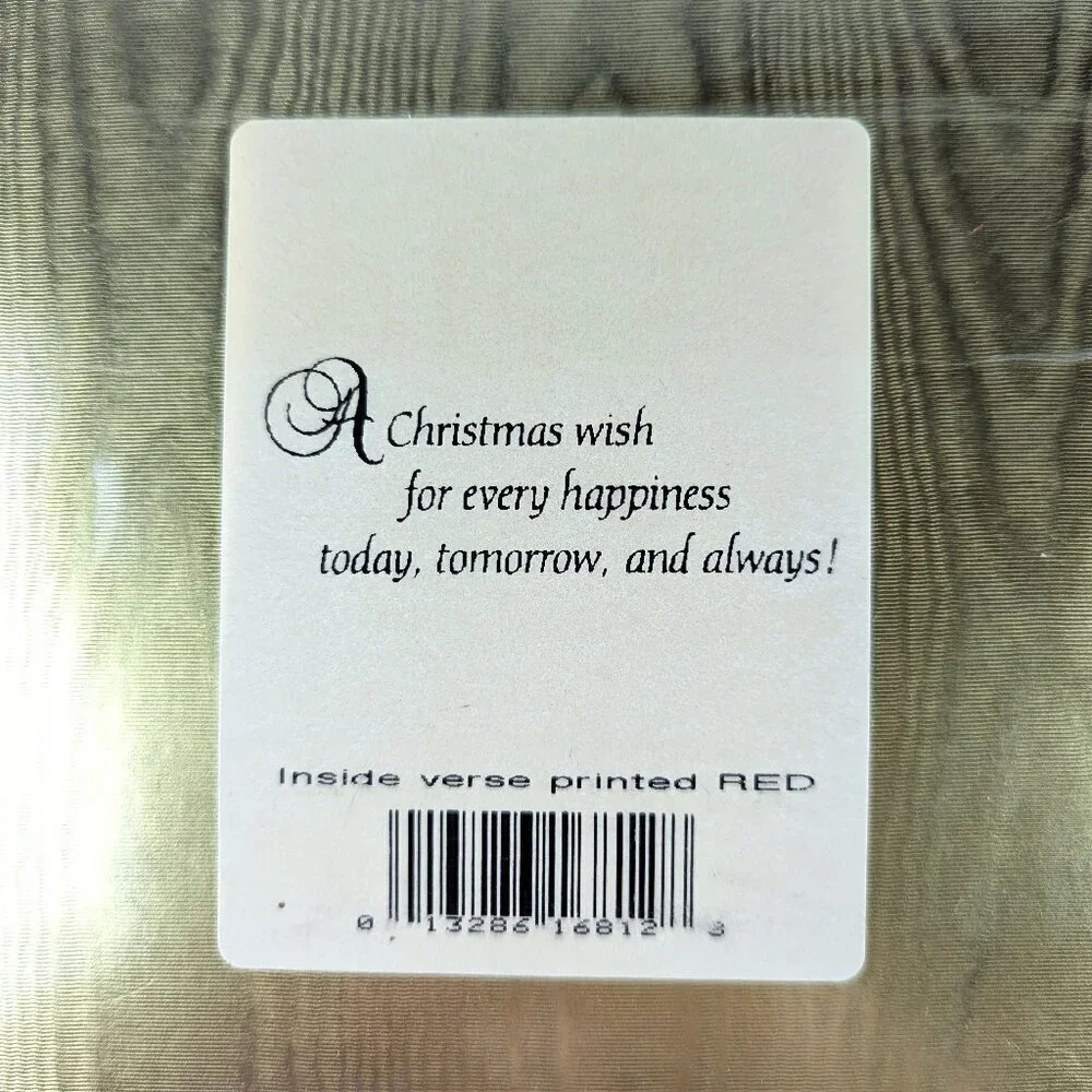 Vintage American Greetings Foil Christmas Cards Set